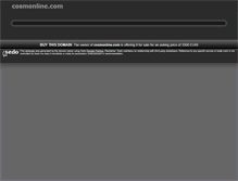 Tablet Screenshot of cosmonline.com
